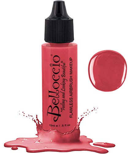 Half Ounce Bottle of Pink Delight Blush Belloccio's Professional Flawless Airbrush Makeup Blush by Belloccio
