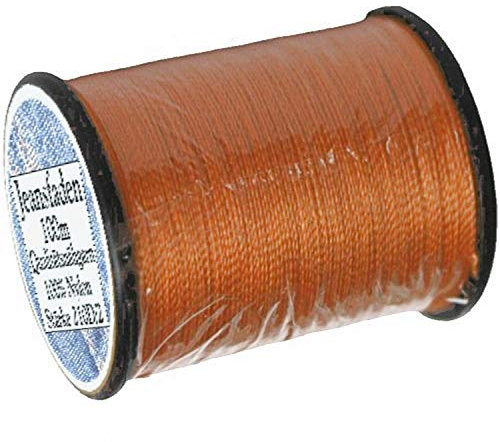 1 Stück Spule a. 100 m Qualitäts - Nähgarn Jeansfaden Farb-Nr.1084 orange, Ne 25.3/2, 100% Nylon für die Nähmaschine Garn Garne, 1703
