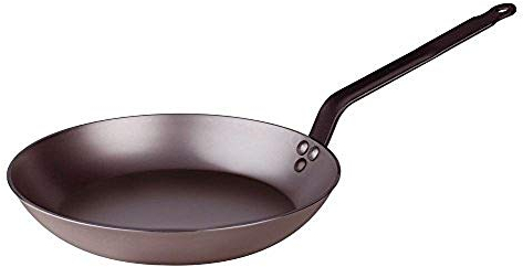 Pentole Agnelli Lionese Padella Pesante in Ferro, 22 cm, Grigio