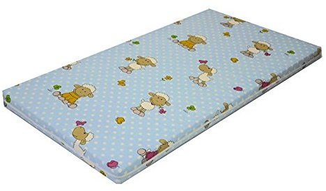 Best For Kids Cuna colchón colchón de viaje Baby colchón espuma colchón 70 x 140 cm azul azul claro