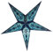 GURU SHOP Faltbarer Advents Leucht Papierstern, Weihnachtsstern 40 cm - Small Blue, Ganesha Small Blue, Papiersterne 40 cm