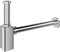 Design Siphon S06, eckig, edel verchromt, Abfluss