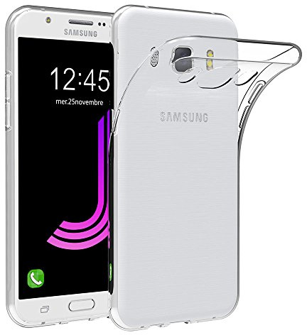 AICEK Hülle Compatible für Samsung Galaxy J7 2016 Transparent Silikon Schutzhülle für Samsung J7 2016 Case Clear Durchsichtige TPU Bumper Galaxy J7 2016 Handyhülle