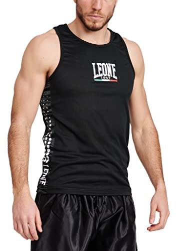 LEONE 1947, Gilet de Boxe, Noir, S, AB726