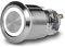 CHRISCK design LED Taster Klingelknopf 12 Volt 19mm Farbe weiß Ringbeleuchtung Edelstahl Drücker für Klingel Unterputz Türklingel
