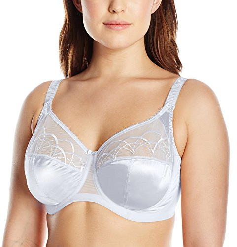 Elomi Women's Plus-Size Cate Underwire Full Cup Banded Bra, White, 36G UK/36I US