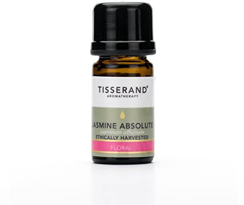 Tisserand Aromatherapy - Ethically Harvested Jasmine Absolute Essential Oil, Massage Oil - Ethically Harvested Jasmine Absolute, Bath Oil, Aromatherapy Oil - 100% Pure And Natural Essential Oil - 2 ml