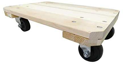 Shepherd Hardware 9854 Solid Wood Plant Dolly, 12-Inch x 18-Inch, 360-lb Load Capacity