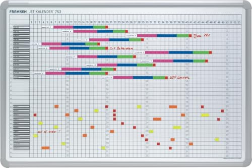Franken Whiteboard Jahreskalender über 53 Kalenderwochen 60x90 cm