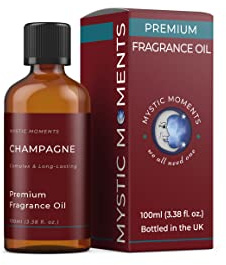 Mystic Moments | Olio di fragranze di Champagne - 100 ml - Perfetto per saponi, Candele, Bombe da Bagno, bruciatori di Olio, diffusori e Articoli per la Cura della Pelle e dei Capelli