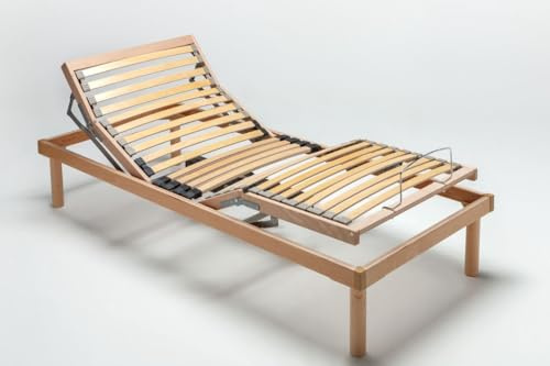 Mentor - Rete Ortopedica a Alzata Elettrica PIAZZA E MEZZO 120x190 Diantha MED Elettrica DISP. MEDICO DETRAIBILE con 2 motori (4 per matrimoniale) indipendenti e Telecomando Wireless Omaggio