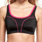 SUSA Damen 7897 Sport-BH, schwarz-pink, (Herstellergröße: 105A)