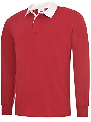 UC402 - Klassisk rugbytröja (280 GSM) - Röd - Liten