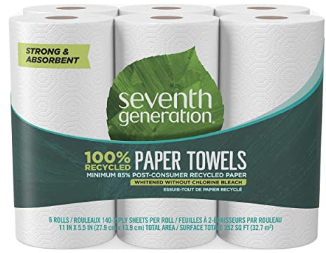 Seventh Generation Paper Towel 6Rl Pck, 1 ea