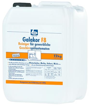 Dr. Becher Galakor F8, Reiniger für gewerbliche Geschirrspülautomaten - 12 kg | Kanister (12 kg)