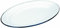 Ibili Bandeja Ovalada 40x27 CMS, Stainless Steel, Blanco y Azul, 40 x 27 x 9 cm