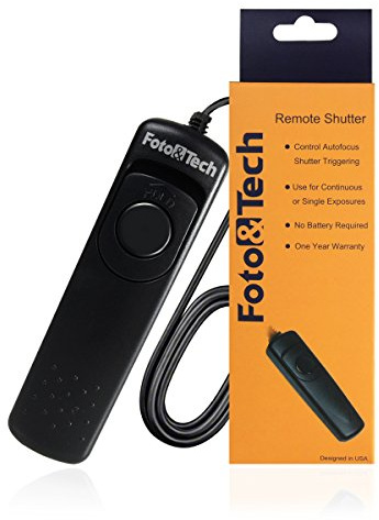 Foto&Tech Wired MC-30 Remote Control Shutter Release, Compatible with Nikon DSLRs with 10 Pin Connection Z9 Z8 D850 D5 D500 D4s D4 D3 D3x D3s D810A D810 D800 D800E D2 D2H D2Hs D2Xs D300 D1 D300s D700