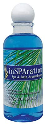 inSPAration Spa and Bath Aromatherapy 370X Spa Liquid, 9-Ounce, Tropical Island