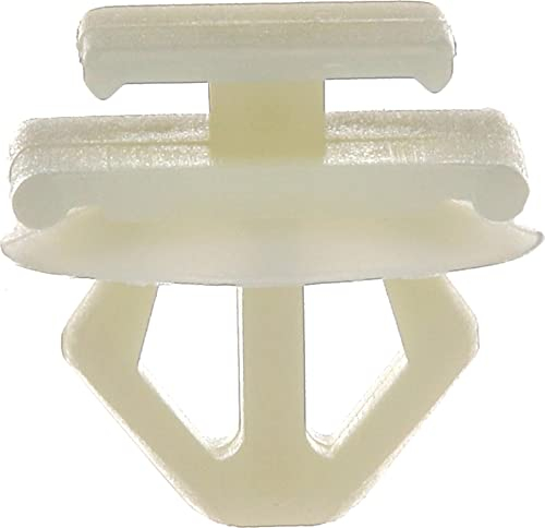 Agrafe de Moulure Ceinture de Caisse en Sachet pour Véhicules Peugeot/PSA/Citroën, 8.5mm Poinçon, Lot de 10, Blanc