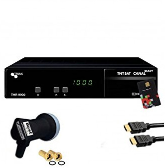 Récepteur satellite Triax THR 9900 HD + carte TNTSAT + HDMi + LNB Single Best HG101