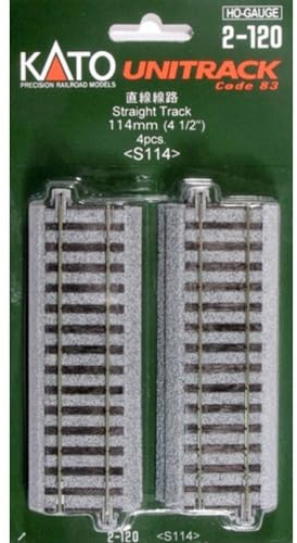 Kato 2-120 Unitrack (S114) Straight Track 114mm 4pcs