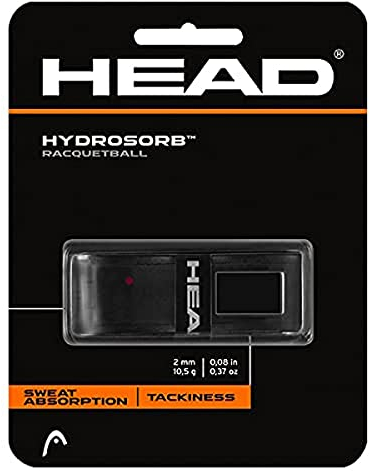 HEAD Hydrosorb Tour Synthetic Racquetball Grip, Black, 1