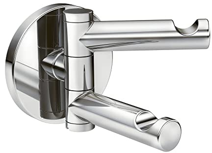 Moen YB0402CH Align Modern Double Swivel Robe Hook, Chrome