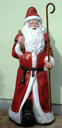 XXL WEIHNACHTSMANN 175 cm MIT STAB LEBENSGROSS~Santa in Lebensgrösse~Nikolaus~WEIHNACHTSDEKO~GARTENDEKO