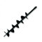 NEMAXX® B120 Tête de Tarière pour Perceuse & Visseuse Sans Fil [120MM] – Tête de Rechange pour Tarière de Sol, Foreuse à Terre & Tarière de Jardin – Tête de Tarière Manuelle en Noir
