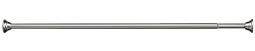 Moen Straight Adjustable Mounted Shower Curtain Rod for Bathroom, Brushed Nickel Finish, TR1000BN