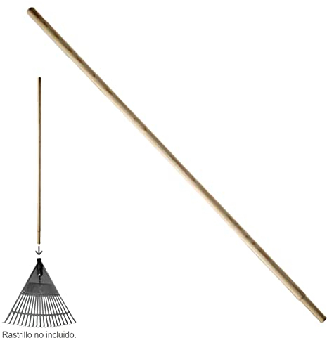 WOLFPACK LINEA PROFESIONAL - Mango Madera Conico 1200x28 mm. Rastrillo Plástico