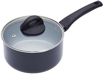 MasterClass Pentola Antiaderente Eco in Alluminio, con Base in Ferro Inossidabile e Rivestimento in Ceramica Naturale, Utilizzabile su Tutti i Piani Cottura, Compreso quello a Induzione, 18 cm