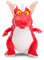 Room on The Broom Dragon Plush,Red/White