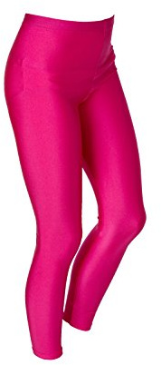 Collants de danse sans pieds pour fille, leggings en nylon - Rose - 13-14 ans