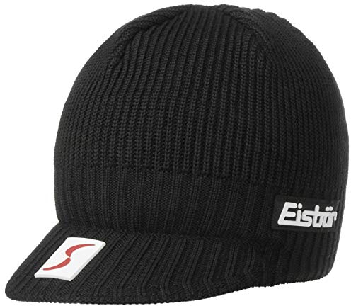 Eisbär Cap Skipool Strickmütze Skimütze Pull (One Size - schwarz)