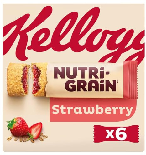 Kellogg's Nutri-Grain Strawberry Breakfast Bakes Cereal Bars 6x37g 222g