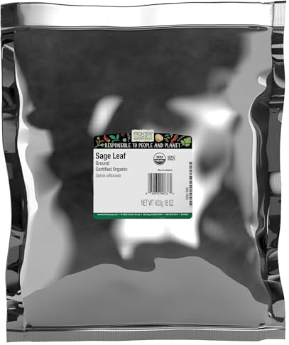 Frontier Co-op Organic Ground Sage Leaf 1lb