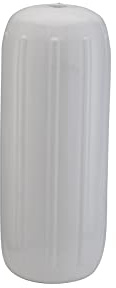 Taylor Made Products 1025 Big B defensa inflable de vinilo para barco con tubo central de cuerda de 15,24 x 38,1 cm, color blanco