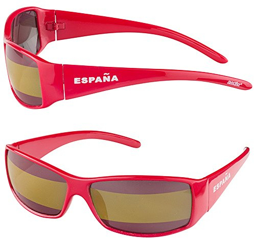 Taffstyle® Fanartikel Sonnenbrille Fan Brille zur Fussball Weltmeisterschaft WM & EM Europameisterschaft 2016 Länder Flagge Style - Spanien