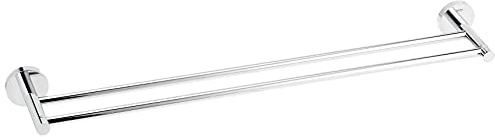 GROHE Essentials - Doppel-Badetuchhalter (verdeckte Befestigung, 654 mm, langlebige Oberfläche), chrom, 40802001