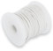 Auroris 10m Rolle Baumwollband rund 2mm Farbe: Weiss