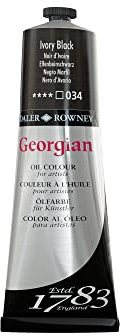 Daler Rowney Georgian Ölfarben 225ml, Ivory Black [Spielzeug]
