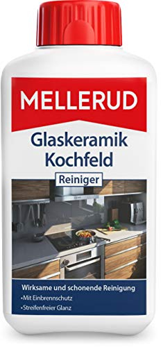 MELLERUD Glaskeramik Kochfeld Reiniger | 1 x 0,5 l | Effizientes Mittel zur Reinigung von Eingebranntem und Verschmutzungen