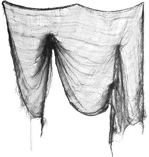 amscan 220286 Grey Creepy Halloween Cloth 1.5m x 76cm-1 Pc, 1.5 x 76 cm