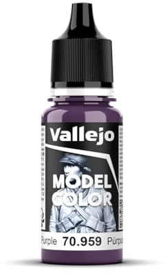 Vallejo Model Color Acrylfarbe Lila, Matt, 18 ml. Autonivellierend und BSL-System für Modellbau und Figuren. Ideal für präzise Anwendungen und feine Details.