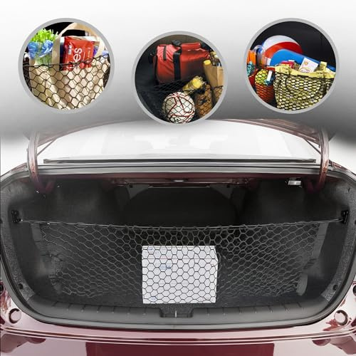 Envelope Style Trunk Cargo Net for HONDA ACCORD SEDAN 4-DOOR 2013 14 15 16 17 2018 2019 2020 2021