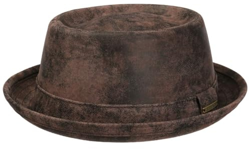 HATTSHOPPEN Pennsylvania Pigskin Pork Pie Laderhatt Laderband Herr Aret runt