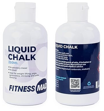 Fitness Mad LIQUID CHALK, Extra Strength & Sweat Free Hand, Chalk for Climbing, Weight Lifting & Crossfit, Made in UK, 3 Sizes