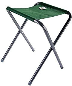 Vette CDF04911 Camping Sgabello in Ferro, Pieghevole, Verde