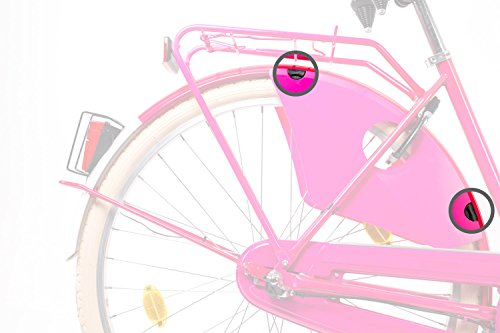 Befestigung Clip Kleiderschutz Rock Schutz Fahrrad Hollandrad City Bike grau